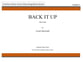 Back It Up Marching Band sheet music cover